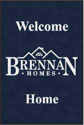 4' x 6' (45" x 69") ColorStar Impressions BRENNAN HOMES  Indoor Logo Mat