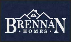 3' x 5' (35" x 59") ColorStar Impressions BRENNAN HOMES  Indoor Logo Mat