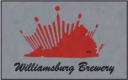 5' x 8' (58" x 95") Digiprint HD WILLIAMSBURG BREWERY  Indoor Logo mat