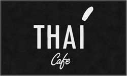 3' x 5' (35" x 59") ColorStar Impressions THAI CAFE  Indoor Logo Mat