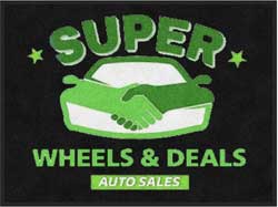 3' x 4' (35" x 45") Digiprint HD SUPER WHEELS & DEALS  LAZYBOY  Indoor Logo Mat