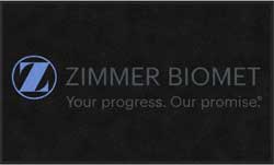 3' x 5' (35" x 59") ColorStar Impressions ZIMMER BIOMENT   Indoor Logo Mat