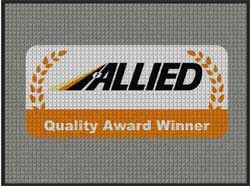 3' x 4' (35" x 45") Waterhog Impressions HD ALLIED  Indoor-Outdoor Logo Mat