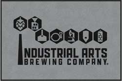 4' x 6' (45" x 69") ColorStar Impressions INDUSTRIAL ARTS   Indoor Logo Mat