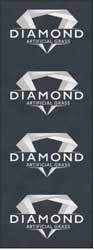 6' x 16' (68" x 190") Digiprint HD DIAMOND ARTIFICIAL GRASS  Indoor Logo Mat
