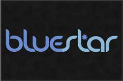4' x 6' (45" x 69") ColorStar Impressions BLUESTAR  Indoor Logo Mat