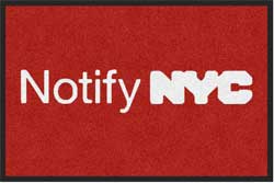 2' x 3' (24" x 35") ColorStar Impressions NOTIFY NYC Indoor Logo Mat