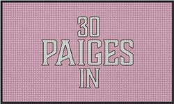 3' x 5' (35" x 58") Waterhog Impressions HD 30 PAIGES IN  Indoor-Outdoor Logo Mat