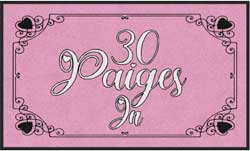 3' x 5' (35" x 58") Digiprint HD 30 PAIGES IN Indoor Logo Mat