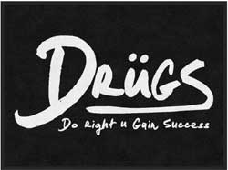 3' x 4' (35" x 47") ColorStar Impressions  DRUGS  Indoor Logo Mat