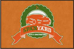 4' x 6' (45" x 69") ColorStar Impressions SPANYARD Indoor Logo Mat