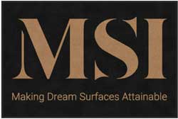 4' x 6' (45" x 69") ColorStar Impressions MSI  Indoor Logo Mat