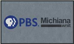 3' x 5' (35" x 59") ColorStar Impressions  PBS MICHIANA  Indoor Logo Mat