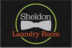 4' x 6' (45" x 69") ColorStar Impressions SHELDON Indoor Logo Mat