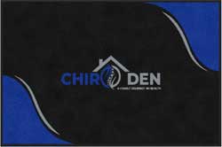 4' x 6' (45" x 69") Digiprint HD CHIRO DEN  Indoor Logo Mat