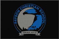 4' x 6' (45" x 69") Waterhog Impressions HD PAYSON CHRISTIAN SCHOOL  Indoor/Outdoor Logo Mat