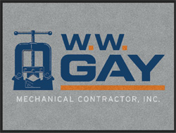 3' x 4' (35" x 47") ColorStar Impressions  W.W. GAY   Indoor Logo Mat