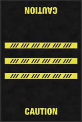 4' x 6' (45" x 69") ColorStar Impressions  CAUTION  Indoor Logo Mat