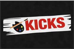 4' x 6' (45" x 69") ColorStar Impressions KICKS  Indoor Logo Mat