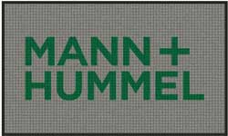 3' x 5' (35" x 58") Waterhog Impressions HD MANN + HUMMEL  Indoor-Outdoor Logo Mat