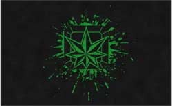 5' x 8' (58" x 95") Digiprint HD  SPLATTER  Indoor Logo mat