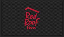 3' x 5' (35" x 56") Superscrape Impressions RED ROOF INN Rubber Logo Mat