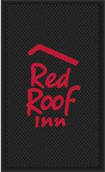 3' x 5' (35" x 56") Superscrape Impressions  RED ROOF INN  Rubber Logo Mat