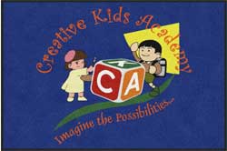4' x 6' (45" x 69") ColorStar Impressions CREATIVE KIDS ACADEMY Indoor Logo Mat