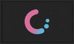 3' x 5' (35" x 56") Superscrape Impressions  CREATE C Rubber Logo Mat