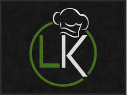 3' x 4' (34" x 47")  Colorstar Impressions LEAN KITCHEN Indoor Logo Mat