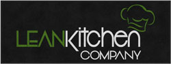 3' x 8' (35" x 95") Colorstar Impressions LEAN KITCHEN  Indoor Logo Mat