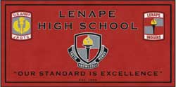 6' x 12' (68" x 143") Digiprint HD LENAPE HIGH SCHOOL Indoor Logo Mat