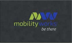 6' x 10' (68" x 119") ColorStar Impressions MOBILITY WORKS  Indoor Logo Mat