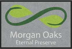 2' x 3' (24" x 35") ColorStar Impressions MORGAN OAKS  Indoor Logo Mat