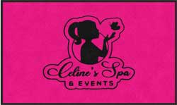 3' x 5' (35" x 59") ColorStar Impressions CELINE'S SPA  Indoor Logo Mat