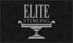 3' x 5' (35" x 59") ColorStar Impressions ELITE STERLING  Indoor Logo Mat
