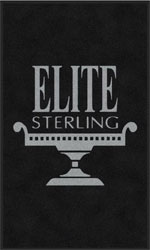 3' x 5' (35" x 59") ColorStar Impressions ELITE STERLING  Indoor Logo Mat