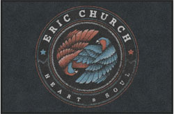 4' x 6' (45" x 69") ColorStar Impressions  ERIC CHURCH Indoor Logo Mat