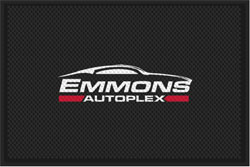 4' x 6' (45" x 69") Superscrape Impressions EMMONS Rubber Logo Mat