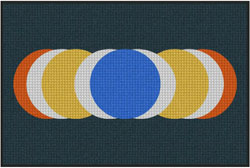 4' x 6' (45" x 69") Waterhog Inlay COLOR  Indoor /Outdoor Logo Mat