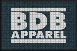 2 'x 3' (24" x 35") Waterhog Inlay BDB APPAREL  Indoor/Outdoor Logo Mat