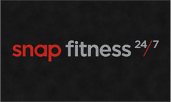 6' x 10' (68" x 119") ColorStar Impressions SNAP FITNESS  Indoor Logo Mat