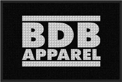 2' x 3' (24" x 35") Waterhog Impressions HD BDB APPAREL  Indoor-Outdoor Logo Mat