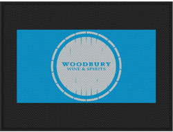 6' x 8' (70" x 95") Superscrape Impressions WOODBURY  Rubber Logo Mat