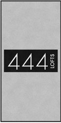 4' x 8' (45" x 95") ColorStar Impressions  444 LOFTS  Indoor Logo Mat