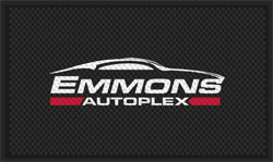 3' x 5' (35" x 56") Superscrape Impressions EMMONS  Rubber Logo Mat