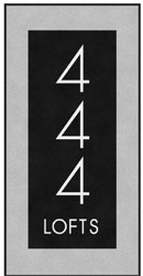 4' x 8' (45" x 95") ColorStar Impressions  444 LOFTS  Indoor Logo Mat