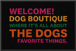 2' x 3' (24" x 35") Waterhog Impressions HD DOG BOUTIQUE Indoor-Outdoor Logo Mat