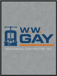 3' x 4' (35" x 47") ColorStar Impressions  W.W. GAY   Indoor Logo Mat