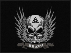 6' x 8' (70" x 96") Waterhog Impressions HD BRAVO Indoor/Outdoor Logo Mat